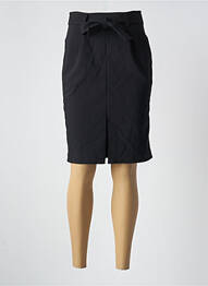Jupe mi-longue taille à pinces noir NAF NAF femme