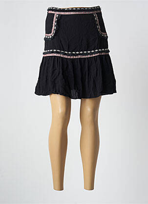Jupe courte taille normale noir NAF NAF femme