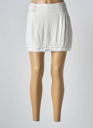 Jupe courte coupe droite blanc SEE U SOON femme