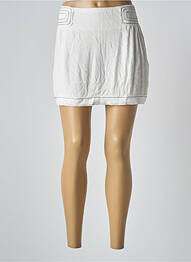 Jupe courte coupe droite blanc SEE U SOON femme