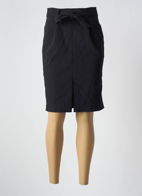 Jupe mi-longue taille à pinces noir NAF NAF femme
