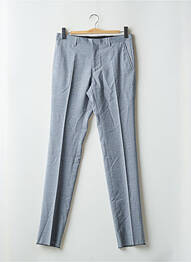 Pantalon chino tissage chiné taille normale gris AZZARO homme