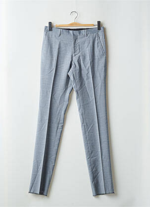 Pantalon chino tissage chiné taille normale gris AZZARO homme