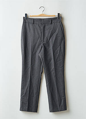 Pantalon 7/8 fermeture zippée sous rabat avec crochet taille normale gris AZZARO homme