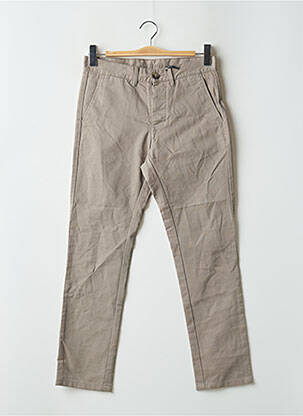 Pantalon chino tissage popeline taille normale gris BALIBARIS homme