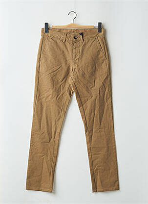 Pantalon chino tissage popeline taille normale marron BALIBARIS homme
