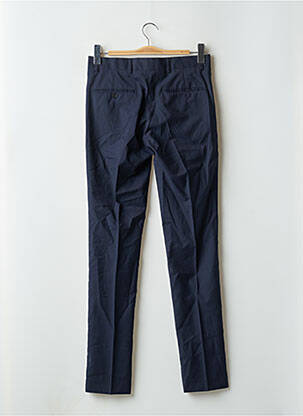 Pantalon chino fermeture zippée sous rabat avec crochet taille normale bleu BALIBARIS homme