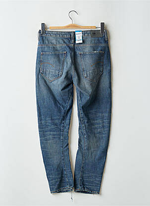 Jeans coupe slim effet usé délavé taille basse bleu G STAR femme