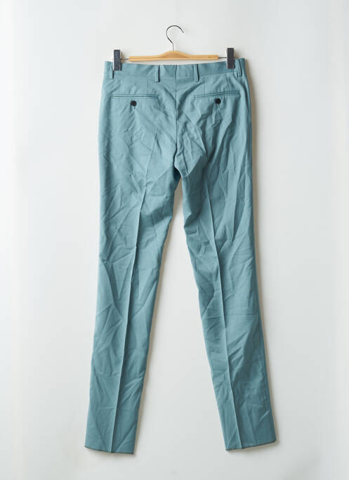 Pantalon chino fermeture zippée sous rabat avec crochet taille normale vert AZZARO homme