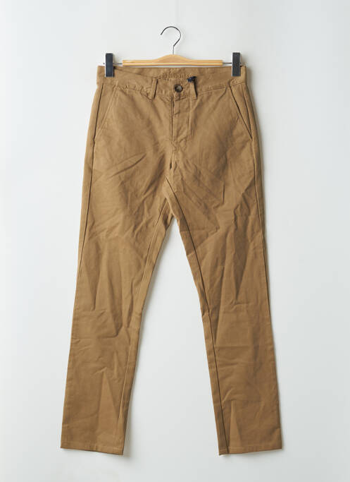 Pantalon chino tissage popeline taille normale marron BALIBARIS homme