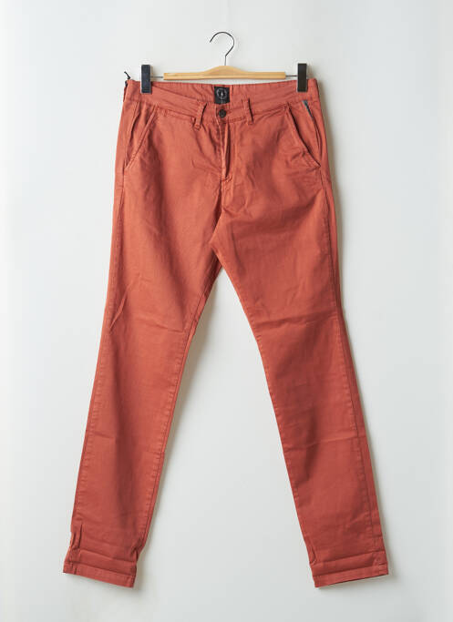 Pantalon chino orange LE TEMPS DES CERISES pour homme