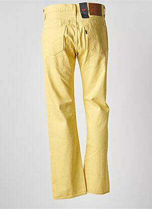 Jeans coupe droite fermeture boutonnée sur le devant taille normale jaune LEVI'S homme