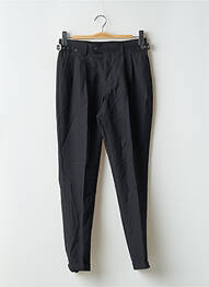 Pantalon droit tissage crêpe taille haute noir THE KOOPLES femme