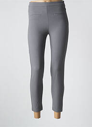 Pantalon slim poches gris BENETTON femme
