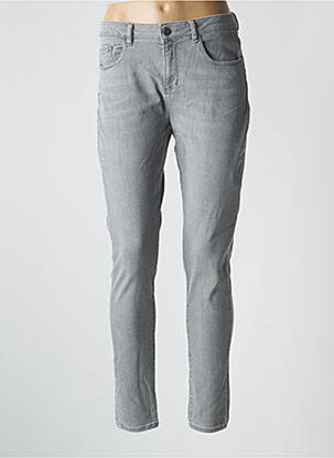 Jeans coupe slim poches gris CYRILLUS femme