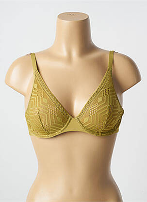 Soutien-gorge effet matière satinée haut soutien-gorge emboitant vert PASSIONATA femme
