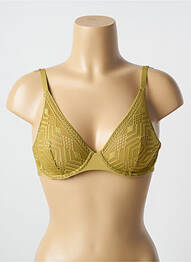 Soutien-gorge effet matière satinée haut soutien-gorge emboitant vert PASSIONATA femme