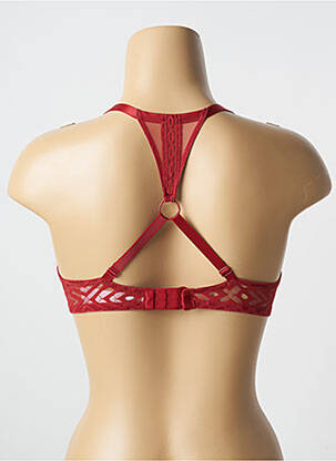Soutien-gorge effet matière satinée haut soutien-gorge moulé rouge PASSIONATA femme