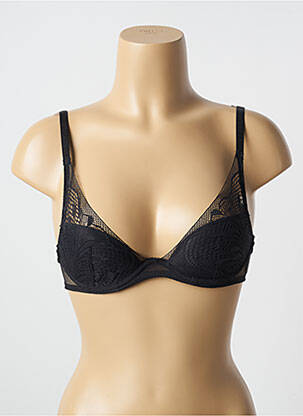 Soutien-gorge effet matière satinée haut soutien-gorge moulé noir PASSIONATA femme