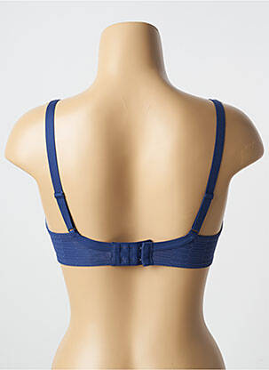 Soutien-gorge effet matière satinée haut soutien-gorge moulé bleu PASSIONATA femme