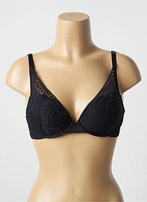 Soutien-gorge effet matière satinée haut soutien-gorge moulé noir PASSIONATA femme