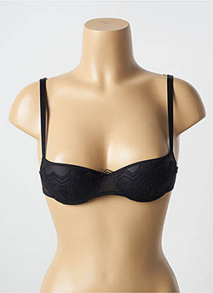 Soutien-gorge effet matière satinée haut soutien-gorge balconnet noir PASSIONATA femme
