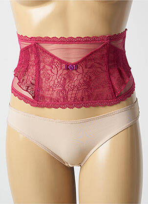 Corset légère et transparente rose CHANTELLE femme