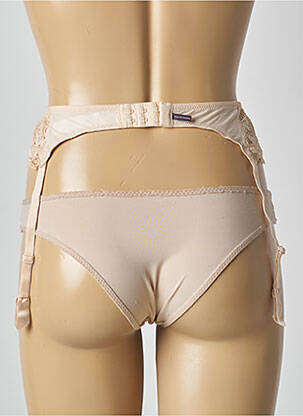 Guêpière/porte-jarretelle effet matière satinée chair PRINCESSE TAM-TAM femme