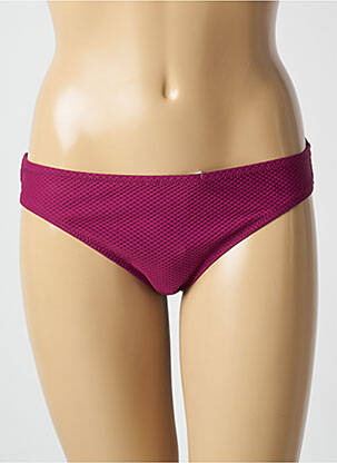 Bas de maillot de bain effet matière satinée culotte violet PRINCESSE TAM-TAM femme