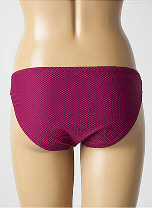 Bas de maillot de bain effet matière satinée culotte violet PRINCESSE TAM-TAM femme