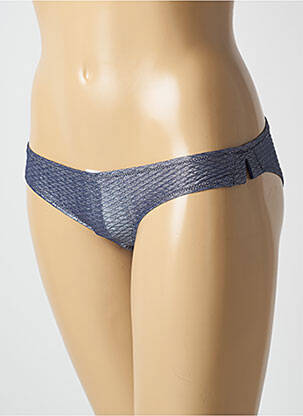 Bas de maillot de bain effet matière satinée culotte bleu PRINCESSE TAM-TAM femme