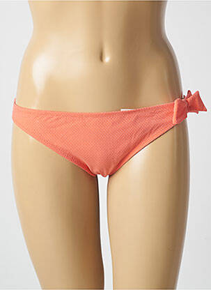 Bas de maillot de bain effet matière satinée culotte orange PRINCESSE TAM-TAM femme
