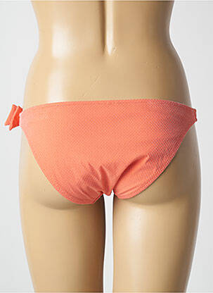 Bas de maillot de bain tissage texturé culotte orange PRINCESSE TAM-TAM femme