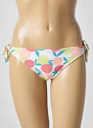Bas de maillot de bain imprimé fantaisie culotte blanc PRINCESSE TAM-TAM femme
