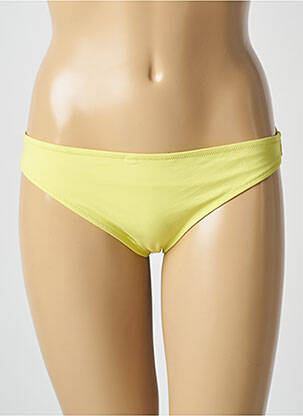 Bas de maillot de bain effet matière satinée culotte jaune PRINCESSE TAM-TAM femme