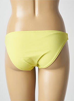 Bas de maillot de bain effet matière satinée culotte jaune PRINCESSE TAM-TAM femme