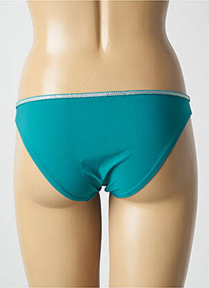 Bas de maillot de bain effet matière satinée culotte vert PRINCESSE TAM-TAM femme
