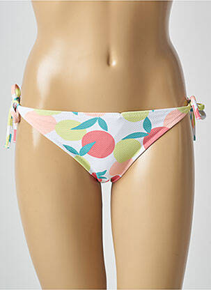 Bas de maillot de bain imprimé fantaisie bikini blanc PRINCESSE TAM-TAM femme