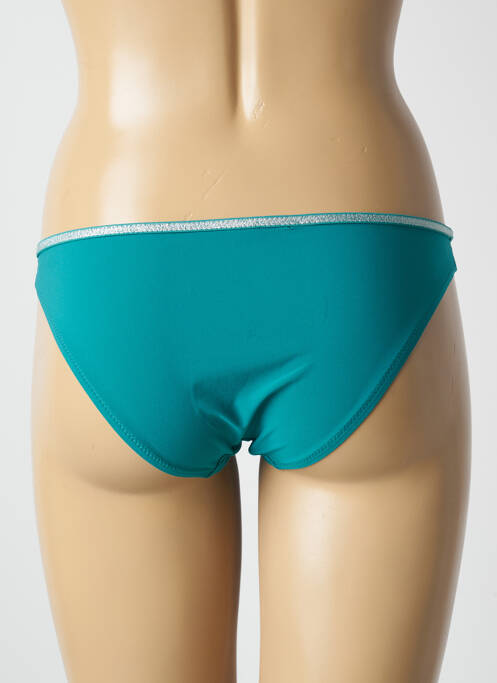 Bas de maillot de bain effet matière satinée culotte vert PRINCESSE TAM-TAM femme