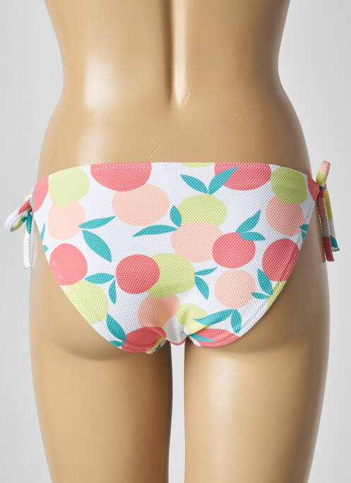 Bas de maillot de bain imprimé fantaisie bikini blanc PRINCESSE TAM-TAM femme
