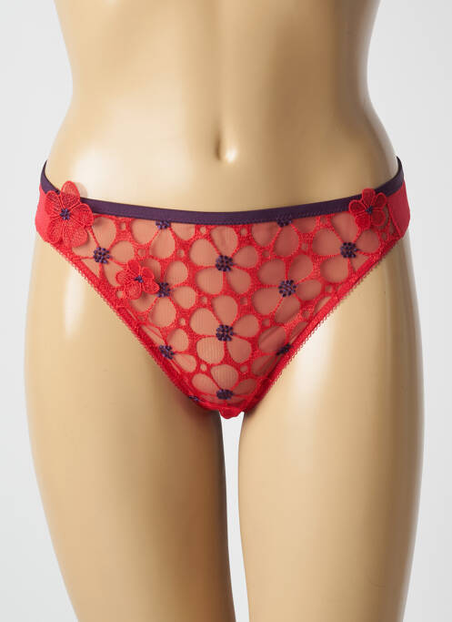 Tanga rouge HUIT pour femme