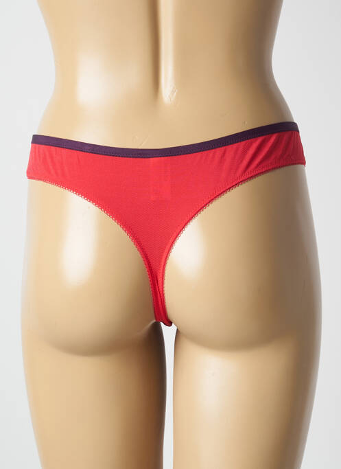 Tanga rouge HUIT pour femme