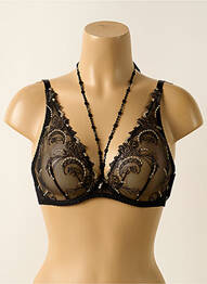 Soutien-gorge légère et transparente haut soutien-gorge emboitant noir AUBADE femme