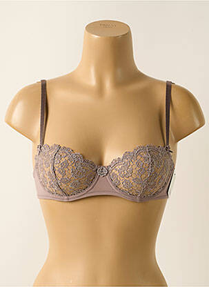 Soutien-gorge légère et transparente haut soutien-gorge emboitant beige AUBADE femme