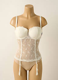 Corset légère et transparente beige AUBADE femme