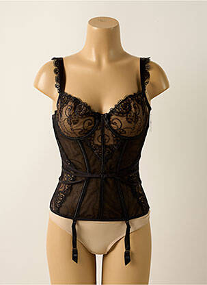 Corset broderie noir AUBADE femme