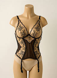 Corset légère et transparente noir AUBADE femme
