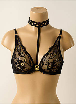 Soutien-gorge tissage dentelle haut soutien-gorge emboitant noir AUBADE femme