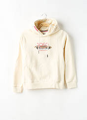 Sweat-shirt à capuche beige HERO SEVEN pour garçon seconde vue