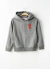 Sweat-shirt à capuche gris HERO SEVEN pour garçon seconde vue